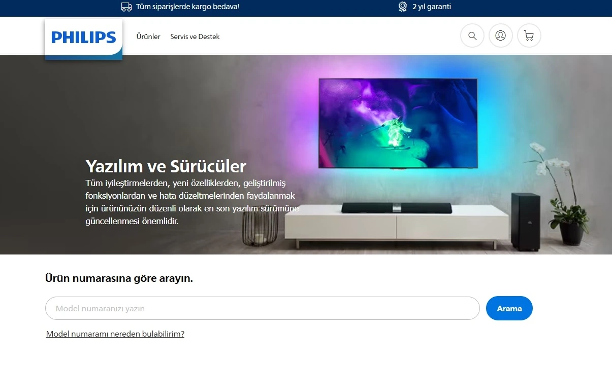 Philips TV yazılım yükleme