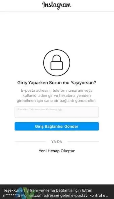 Instagram Şifre Yenileme Giriş Bağlantısı Gelmiyor Instagram şifre yenileme giriş bağlantısı gelmiyor