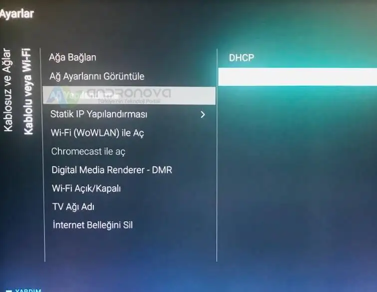 Smart TV IP Ayarı DNS Ayarları Nasıl Yapılır Philips TV ip ayarları
