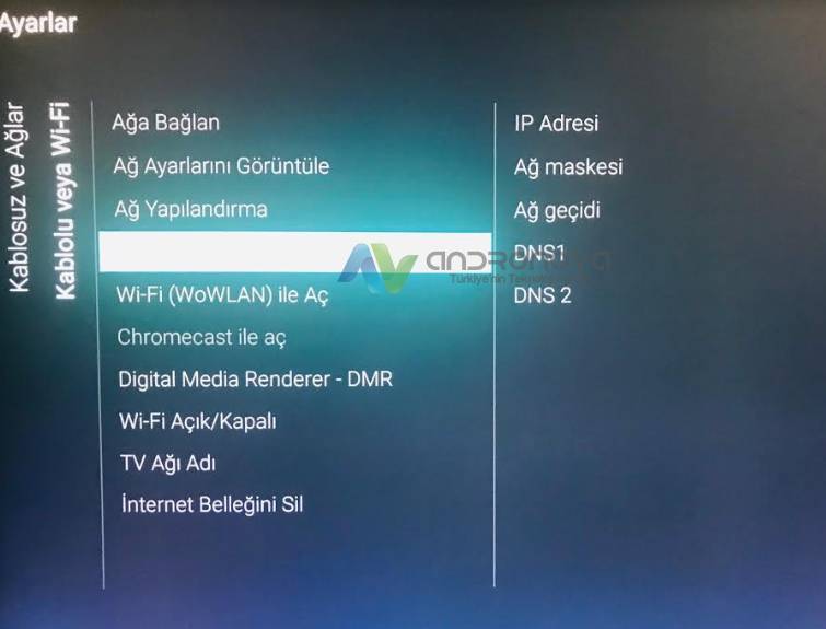 Philips TV dns adresleri