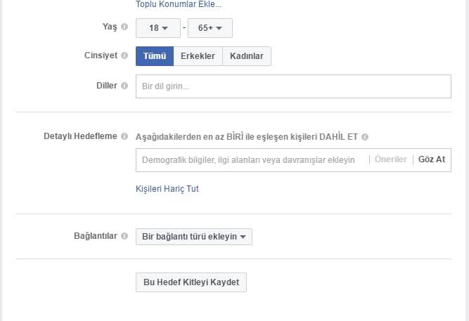 facebook hedef kitle 