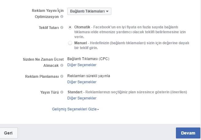 Facebook bütçe nedir ? 