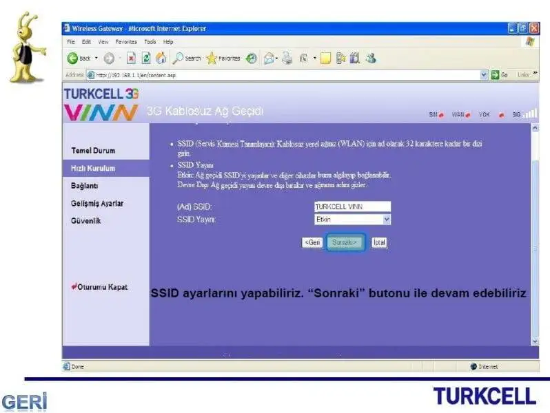 Turkcell Vinn Modem Kurulumu turkcell modem kurulumu