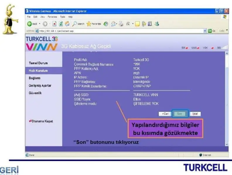 Turkcell Vinn Modem Kurulumu turkcell kablosuz modem kurulumu