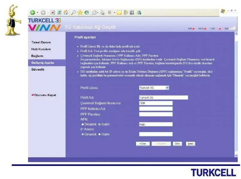 Turkcell Vinn Modem Kurulumu turkcell 3g modem kurulumu