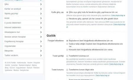 Twitter e-posta mail adresim değiştirildi