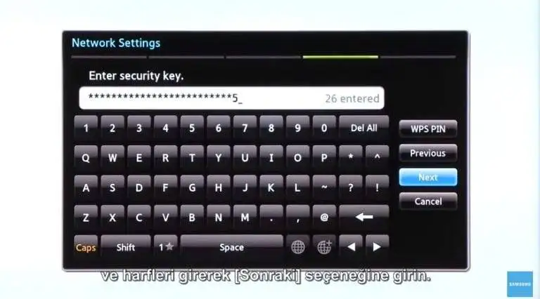 Samsung Smart TV Wi-Fi İnternet Ayarları