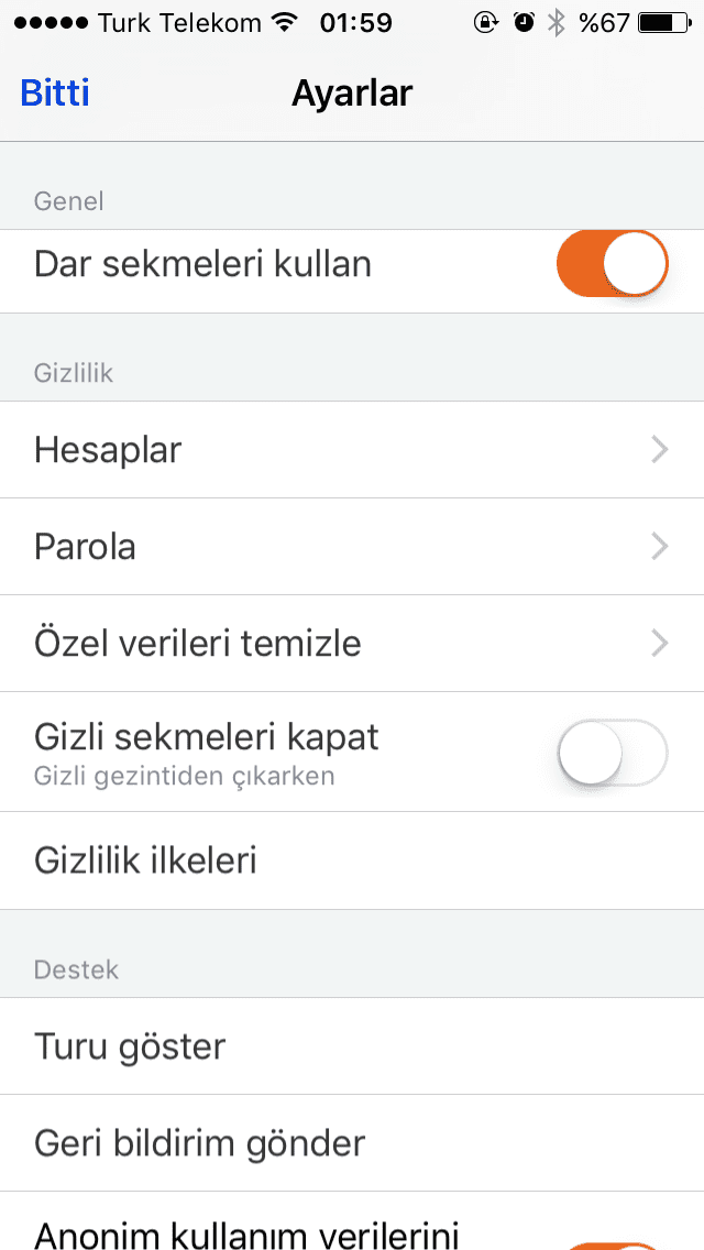 gizli gezinti modu nedir?