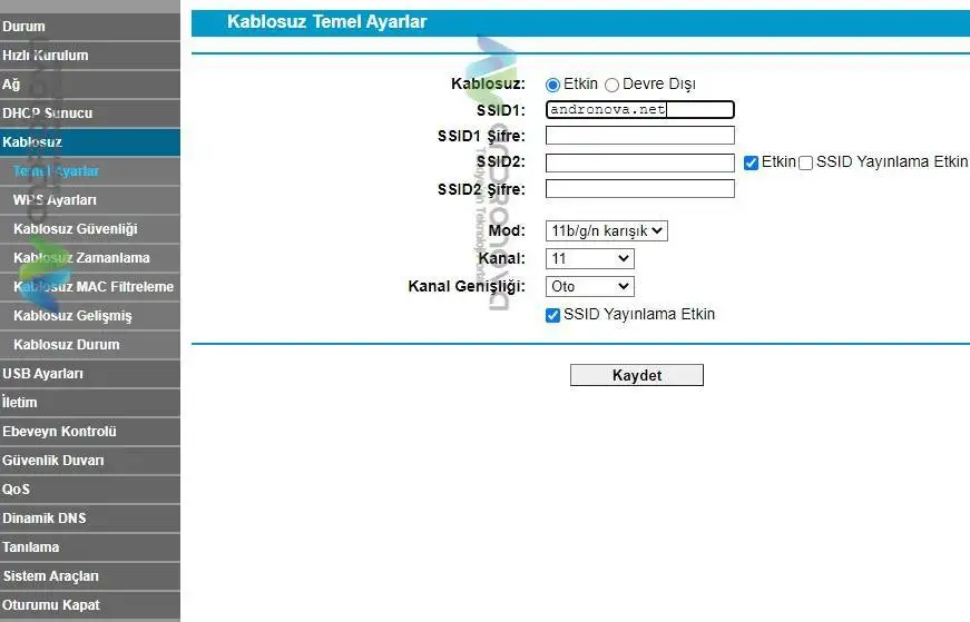 TP-Link W9970 Modem Kurulumu ve Kablosuz Ayarları TP Link W9970 V3 kablosuz ayarları