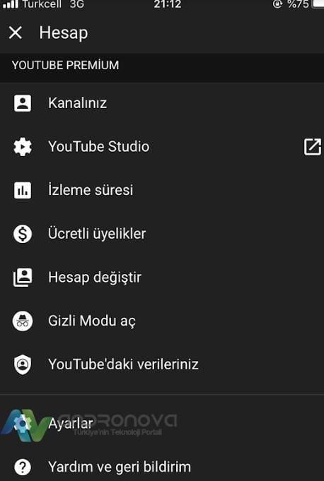 YouTube düşük kalite izleme için internet ayarları