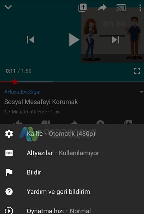 video izlerken daha az internet gitmesi