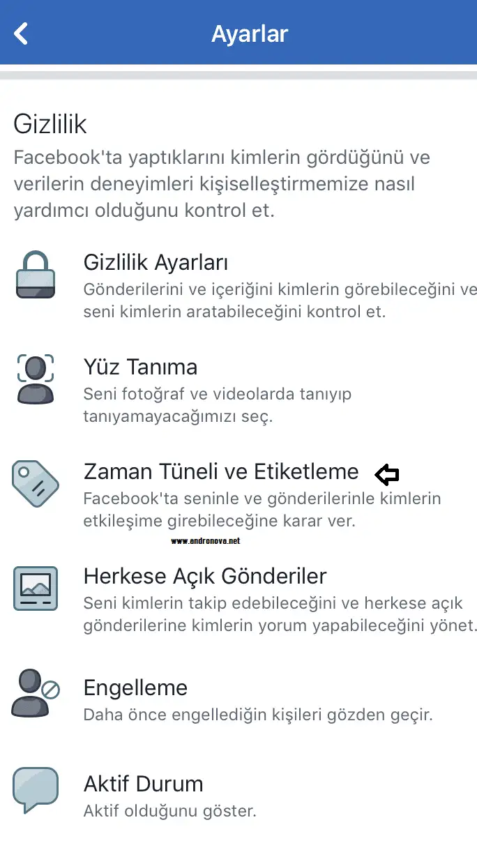 Facebook Etiketlemeyi Kapatmak İçin Engelleme Facebook etiketlenmeyi engelleme