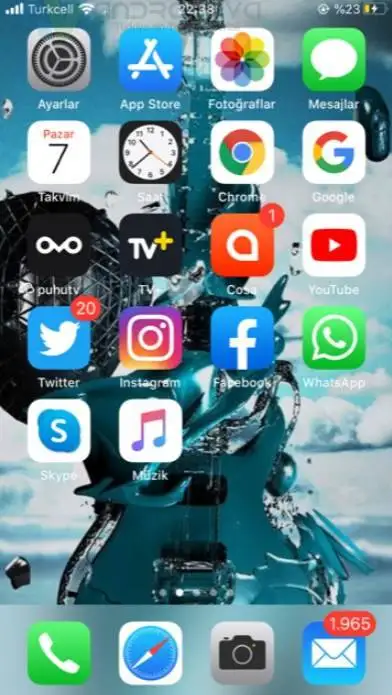 iPhone 3G WiFi simgesi yanında dönen işaret nedir