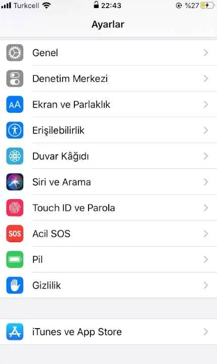 iPhone WiFi işareti yanında dönen simge