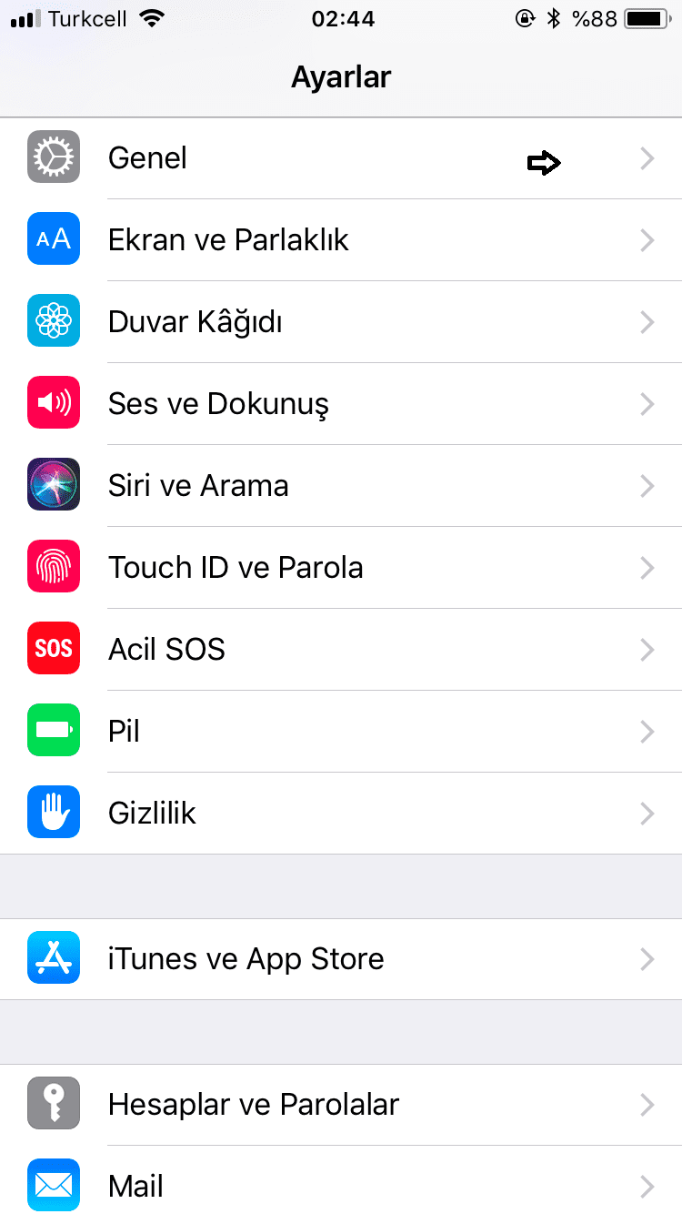 iPhone klavye' de otomatik yazıları düzeltmeyi kapatma