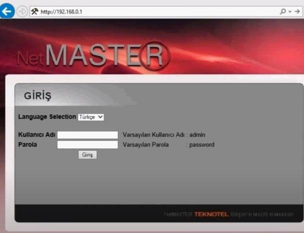 Uydunet Netmaster modem kurulumu ve reset atma