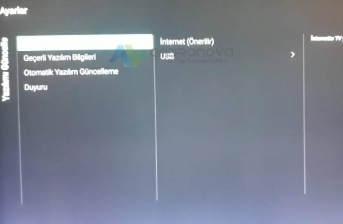 Philips TV usb yazılım atma