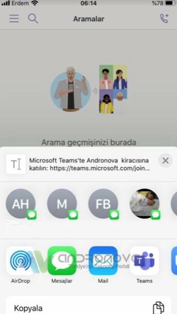 Microsoft Teams davet linki