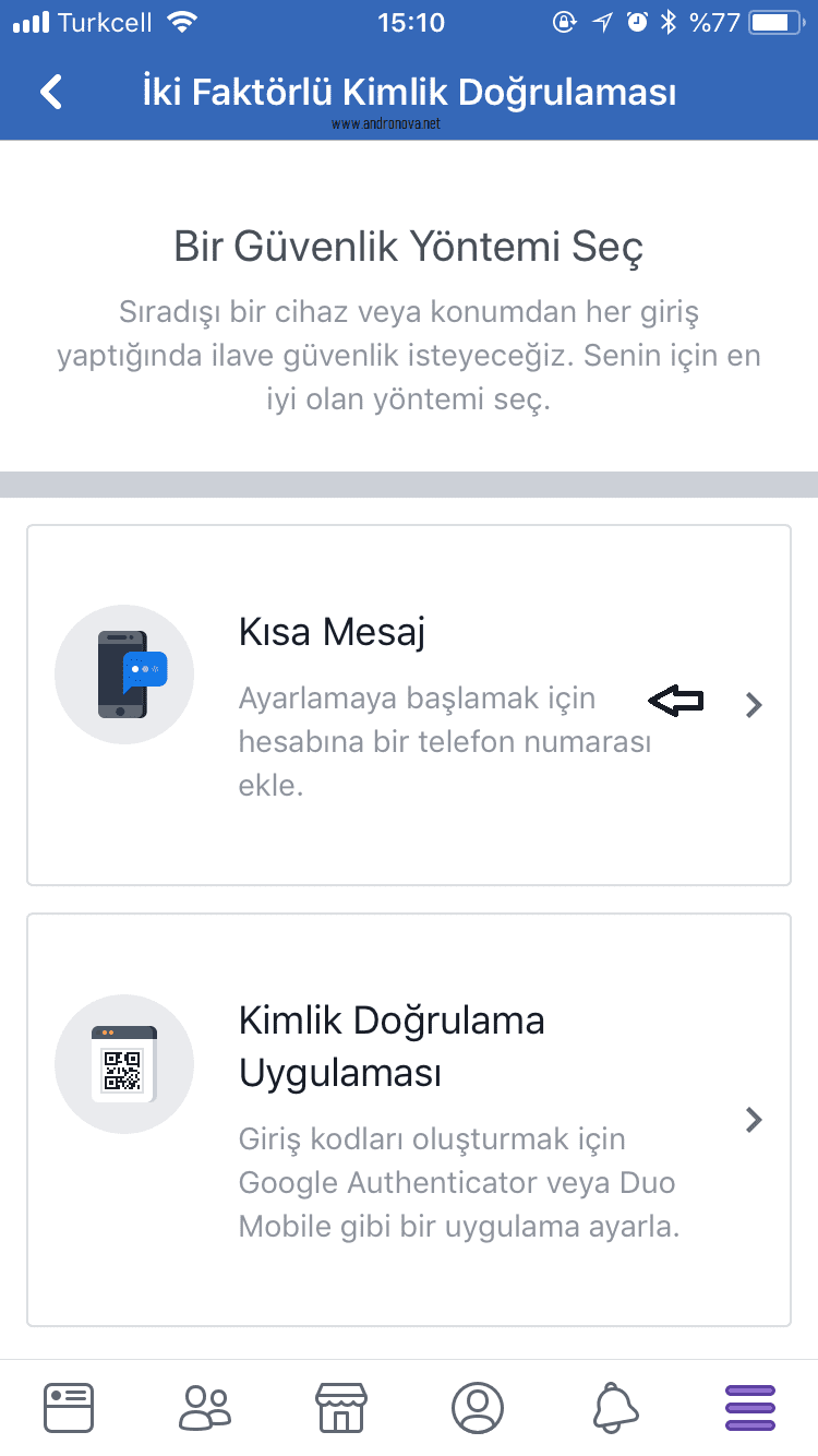 Facebook iki faktörlü kimlik doğrulama nedir