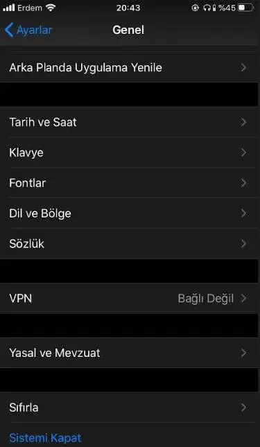 iPhone Sistemi Kapat Ne Demek iPhone sistemi kapat ne demek