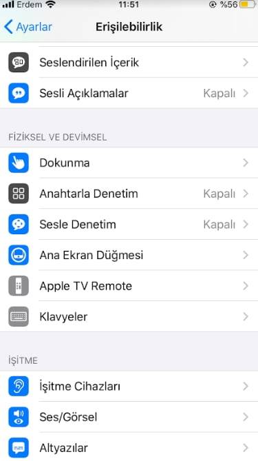 WhatsApp mesajları sesli okuma kapatma