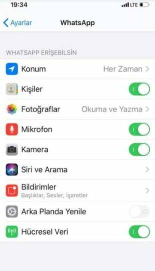 Siri WhatsApp mesajları sesli okuma kapatma