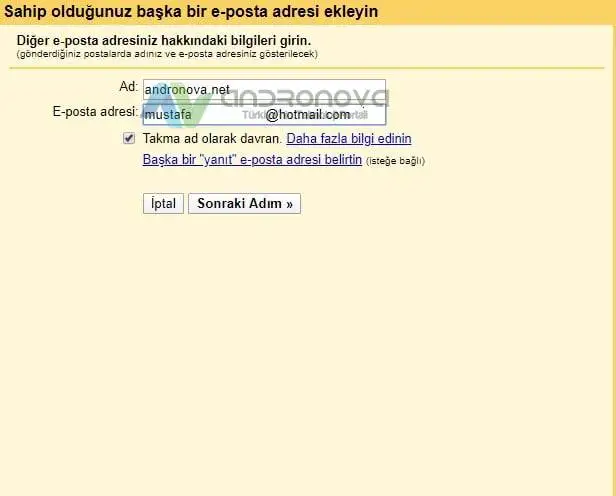 Tüm Mail Hesaplarını Bir Mail Hesabından Kullanma gmail kurulumu