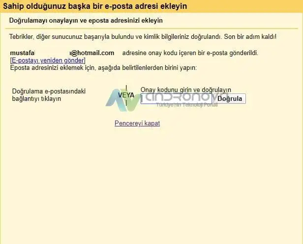 Tüm Mail Hesaplarını Bir Mail Hesabından Kullanma hotmail ekleme kodu