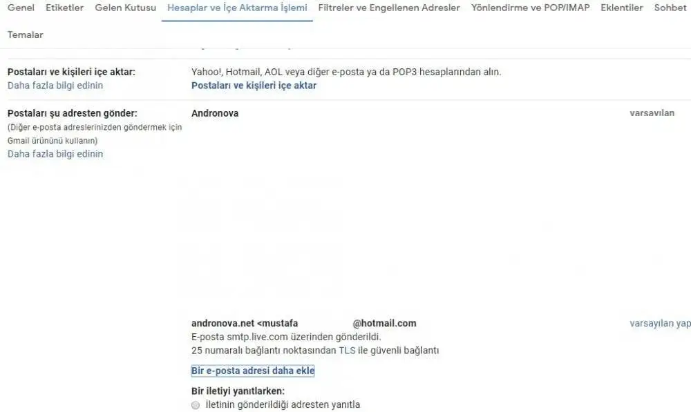 Tüm Mail Hesaplarını Bir Mail Hesabından Kullanma Tek e-posta kullanarak birden fazla mail hesabını kullanma