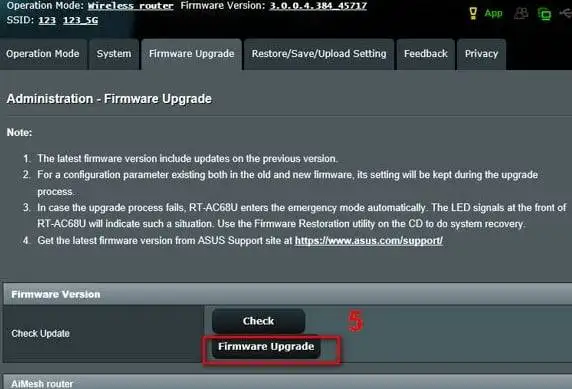 Asus Access Point yazılım yükleme