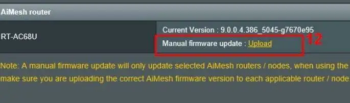 ASUS sinyal yükseltici güncelleme