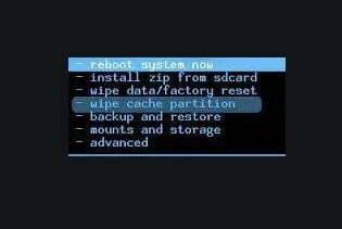 Wipe cache partition nedir ne işe yarar