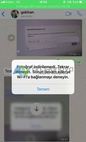 WhatsApp fotoğraf indirilemedi tekrar deneyin çözümü