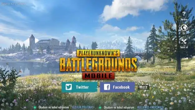 PUBG Mobile yeni hesap açma Facebook Twitter