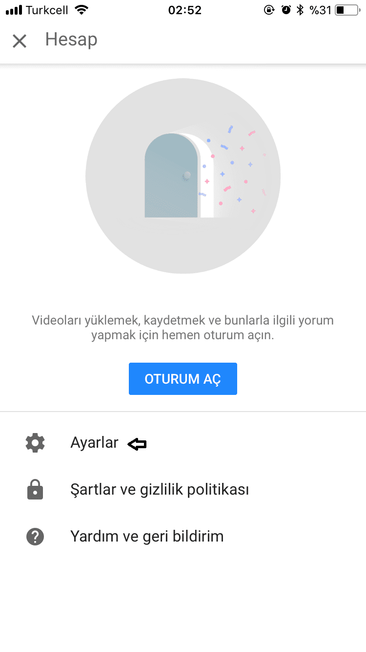 Youtube görüntü var ses yok Android