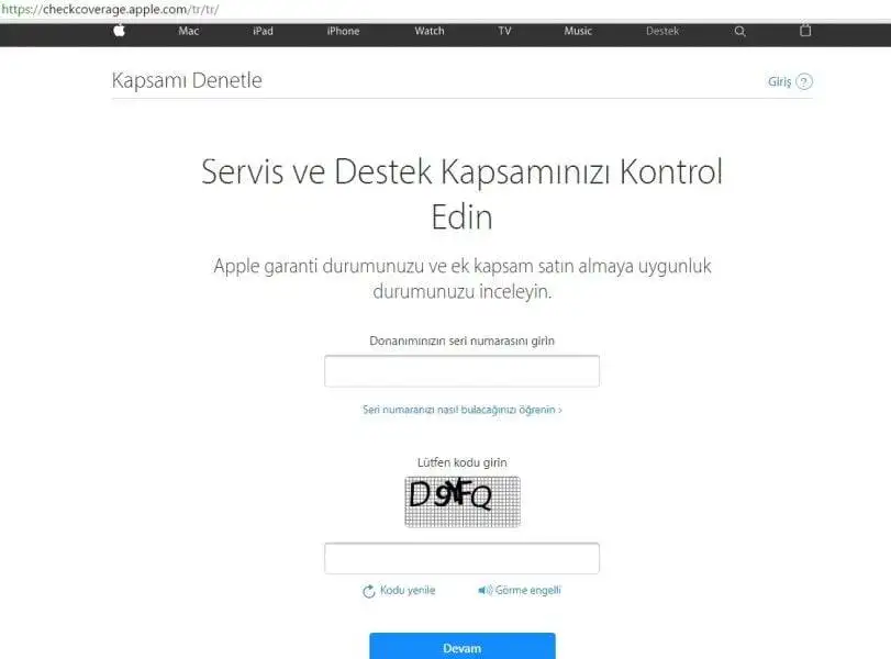 iPhone Garanti Sorgulama Resimli Anlatım iPhone garanti sorgulama resimli anlatım