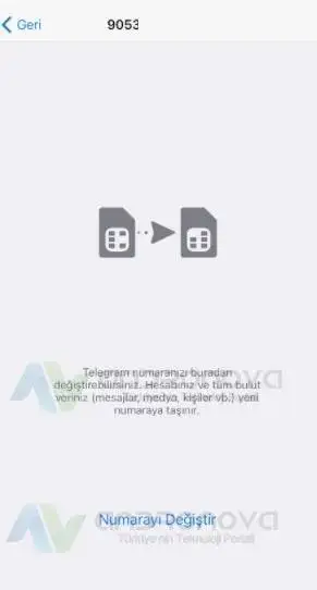 Telegram Numara Ekleme Değiştirme ve Kaldırma Telegram numara kaldırma