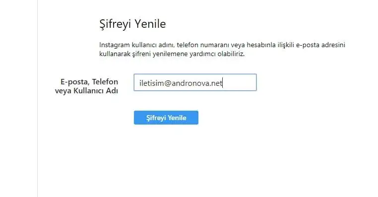 Instagram Girdiğin E-posta Adresi Hiçbir Hesapla Eşleşmiyor Instagram girdiğin e-posta adresi hiçbir hesapla eşleşmiyor