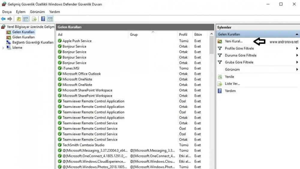Windows 10 Bilgisayarda Port Açma Nasıl Yapılır? Windows 10 port nasıl açılır resimli anlatım