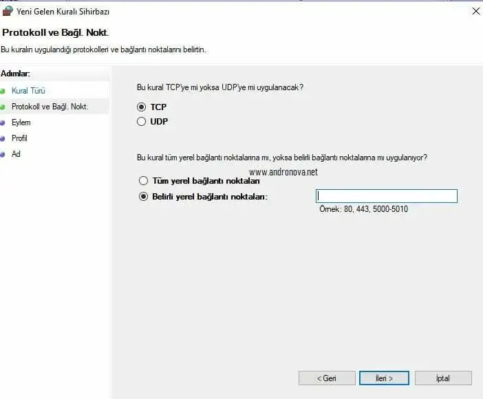 Windows 10 Bilgisayarda Port Açma Nasıl Yapılır? Windows 7 port açma