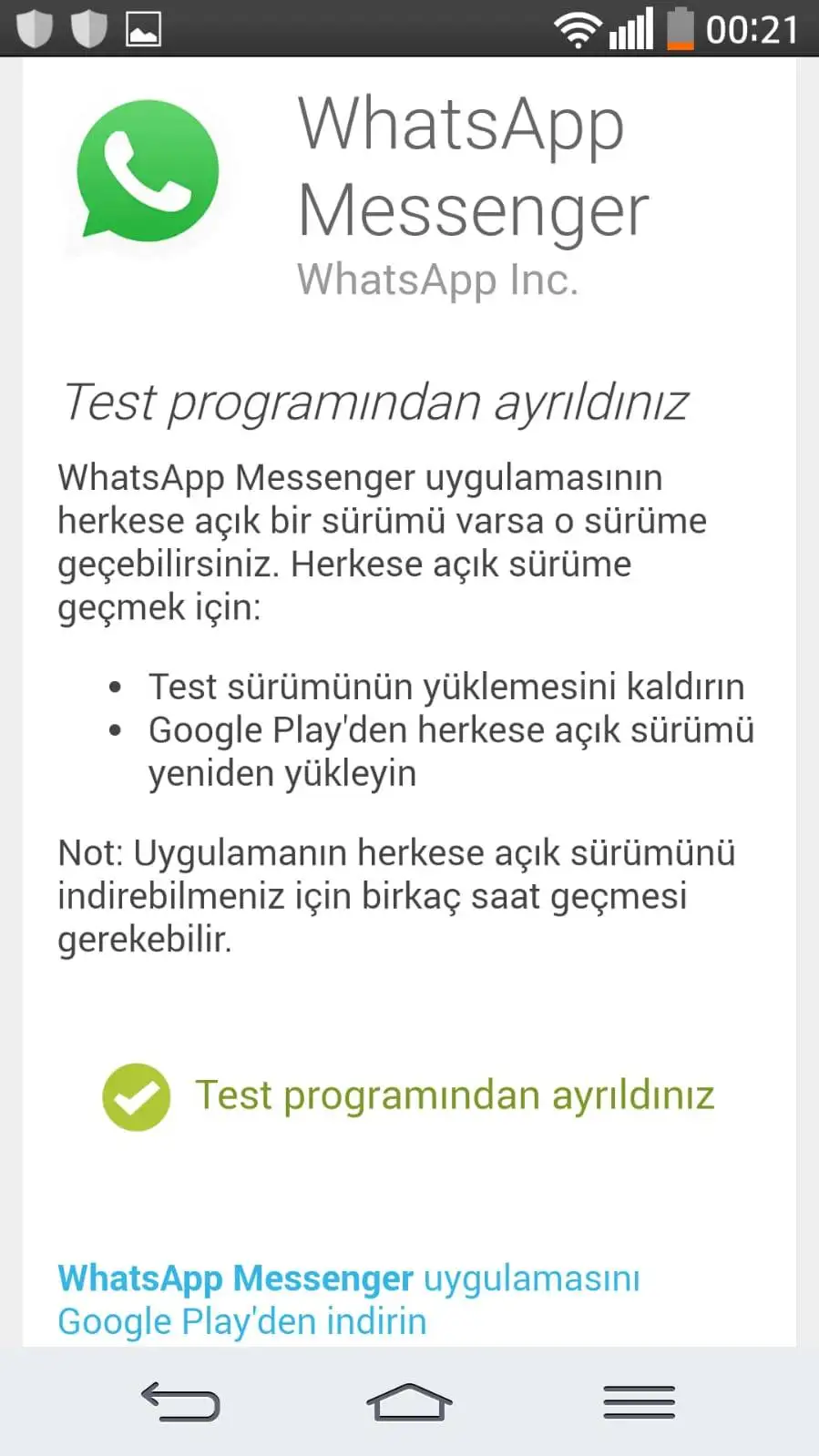 WhatsApp Test Programına Kayıt Olma ve Çıkma WhatsApp test programından nasıl çıkılır?