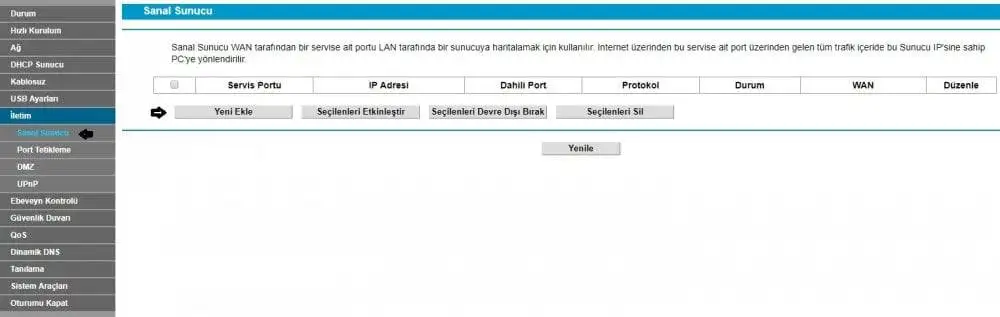 TP-Link TD W9970 Modemde Port Açma Nasıl Yapılır TP-Link TD W9970 port açma nasıl yapılır
