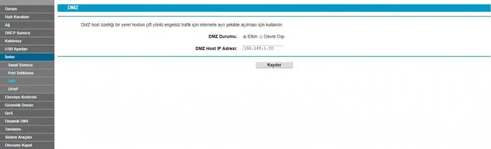 TP-Link TD W9970 Modemde Port Açma Nasıl Yapılır uzaktan izleme için port açmak