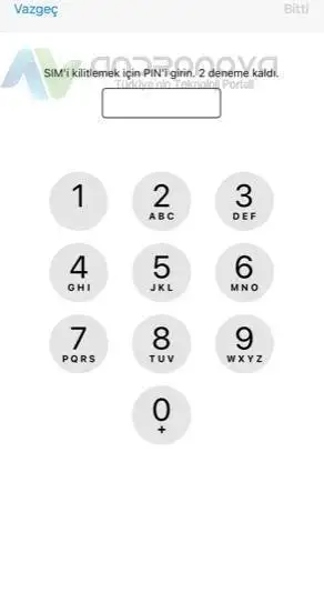iPhone pin kodunu kapatma