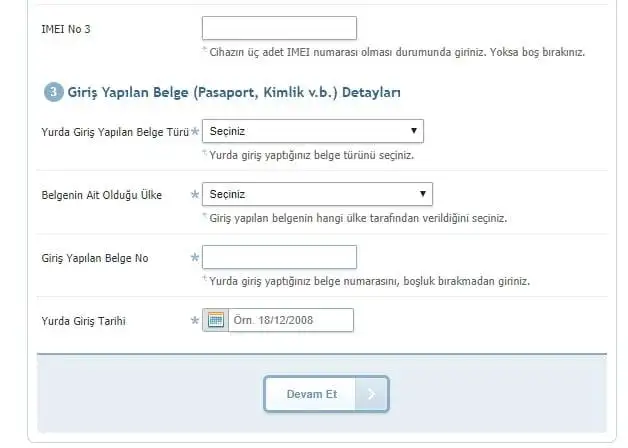 Yurtdışından Getirilen Telefonda IMEI Kaydını E-Devlet’ten Yapma imei kaydı