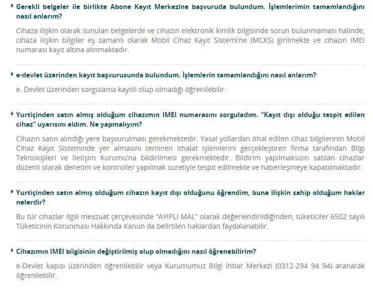 Yurtdışından Getirilen Telefonda IMEI Kaydını E-Devlet’ten Yapma yurtdışı telefon kaydı