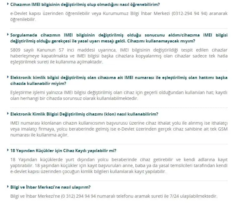 Yurtdışından Getirilen Telefonda IMEI Kaydını E-Devlet’ten Yapma imei kaydı