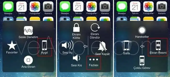iPhone 7 Ekran Görüntüsü Alma iPhone 7 ekran görüntüsünü alma