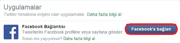 Twitter Hesabını Facebook' a Bağlama twitter üzerinden facebooka bağlanma