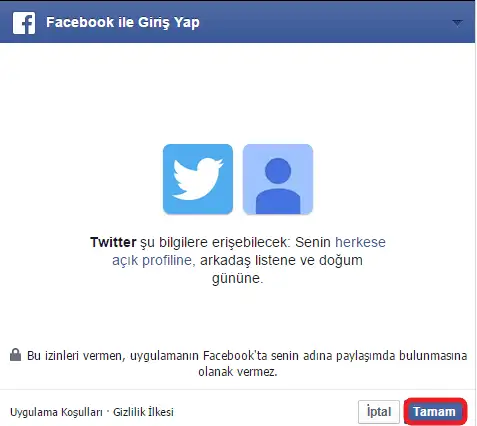 Twitter Hesabını Facebook' a Bağlama twitter üzerinden facebooka bağlanma